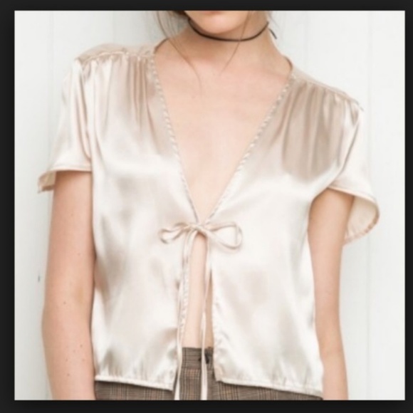 brandy melville satin top